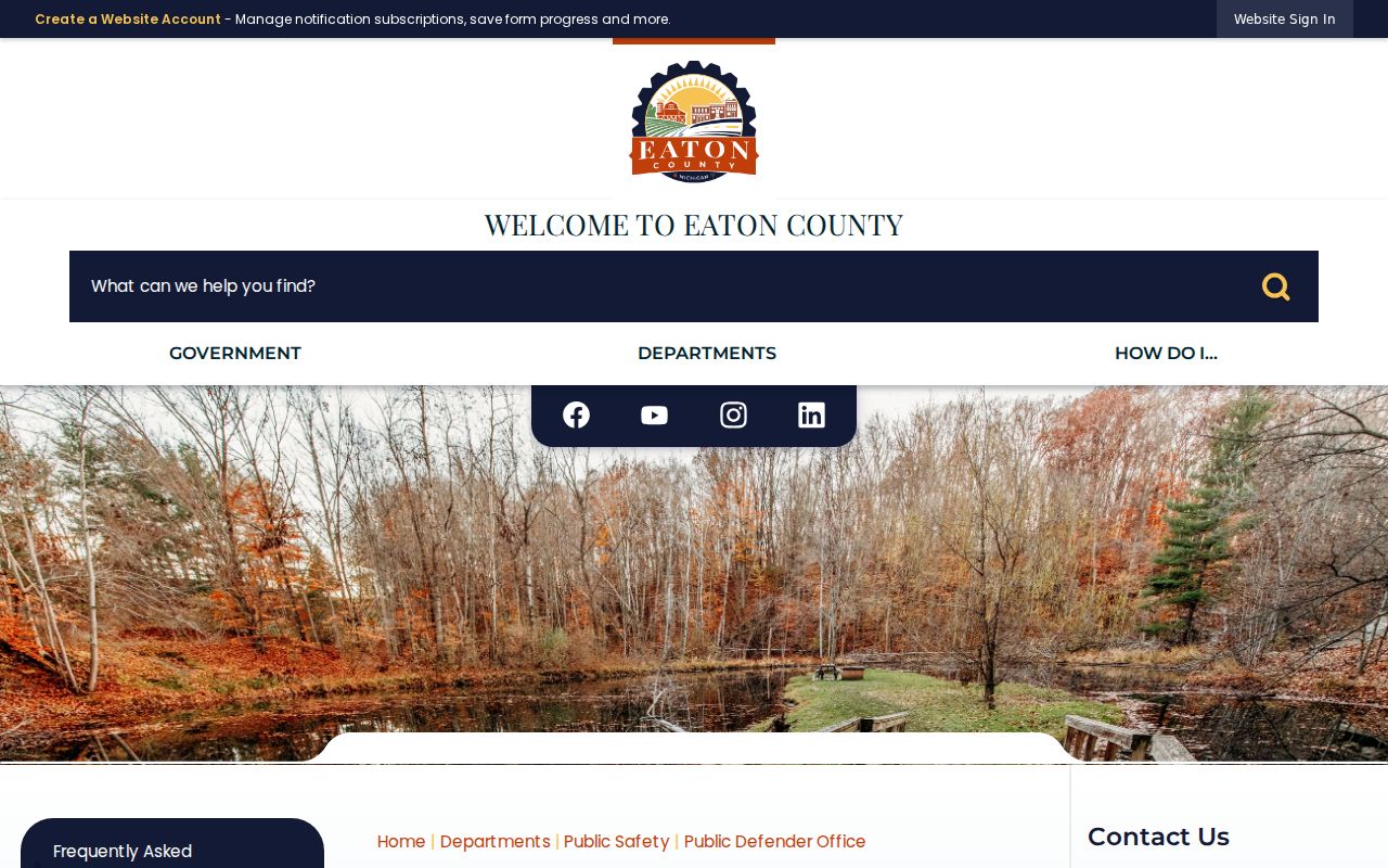 Eaton County criminal court records Public Defender Office